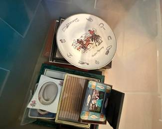 Collection of Decorative Frames and Souvenir Plate