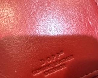 Dopp Genuine Leather Red Wallet