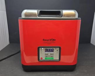 SousVide Supreme Demi Countertop Water Oven in Red Digital Sous Vide Cooker, 9.2Qt. Water Capacity