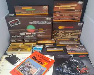 Large Lot of Marklin MiniClub Z Scale Model Railroad Train Accessories, Track Reference Materials