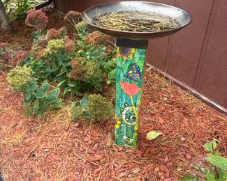 . . . great birdbath