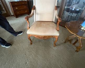 . . . French Provincial-style accent chair