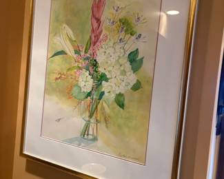 . . . floral signed print