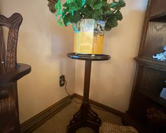 . . . plant stand and faux plant