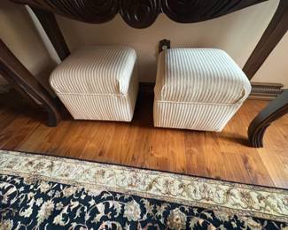 . . . two cute matching ottomans