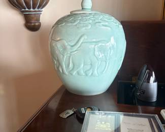 . . . nice Jadite urn