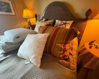 . . . queen bed and bedding