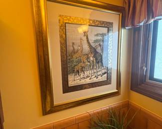 . . . framed giraffes
