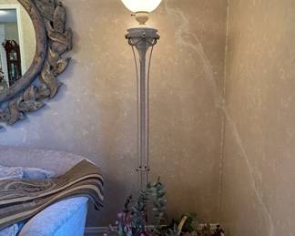 Art Deco Style Torchiere Floor Lamp