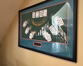 Vintage Las Vegas Casino Blackjack Shadow Box Display