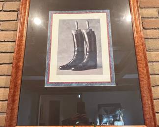 Equestrian Riding Boots Framed Print