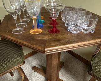 Mikhail Darafeev Swivel Bar Stools and Octagonal Game Table third image