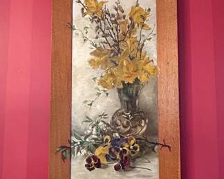 Still Life Oil Painting of Spring Florals