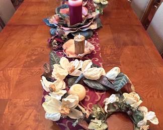 Autumnal Floral Table Centerpiece and Decor Set