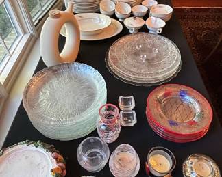 China and Assorted Glassware Collection