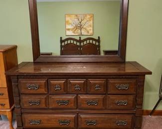 Sumter Furniture Co. dresser and mirror