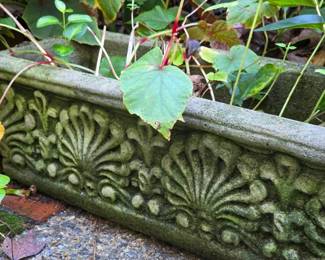 Square and rectangle concrete planters