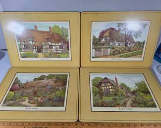 Sets of English cottage Pimpernel placemats