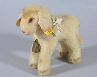 Steiff "Lamby" wool-plush lamb, made in Germany
