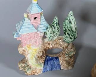 Vintage, made in Japan porcelain aquarium figures