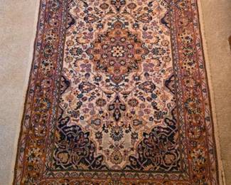 Traditional hand-knotted Persian-style area rug