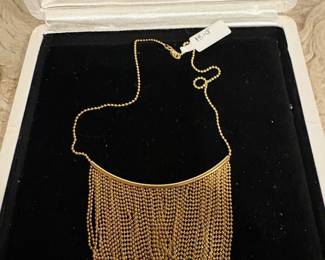 18kt bib necklace