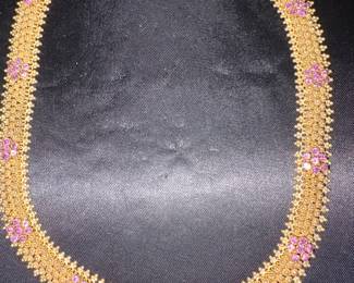 18kt/ruby necklace
