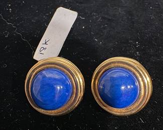 14kt lapis earrings