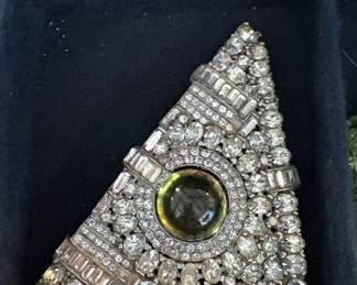 1940's  coat  clip 4.5" on the diagonal 