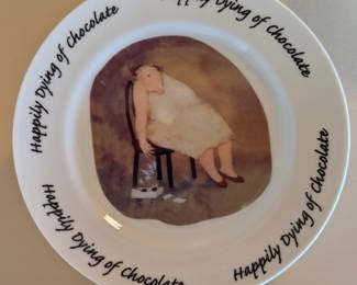 Beryl Cook plates, set of 5.