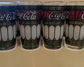 Vintage Coca Cola glassware