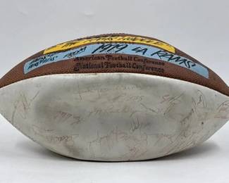 LA Ram autograph football