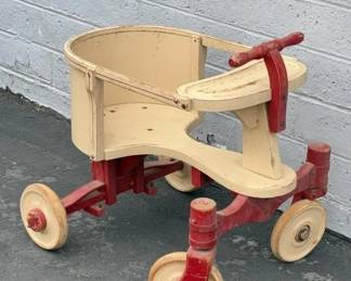 antique baby walker