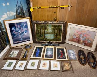 various artwork for sale