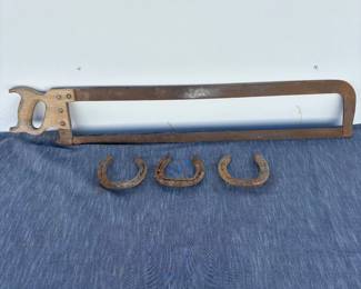 c Vintage 37 x 6.5 Butcher Saw