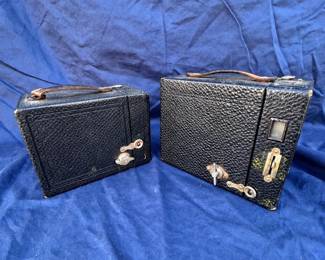e Pair of Vintage Kodak Box Cameras