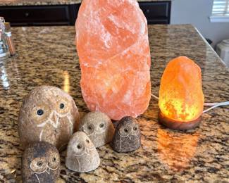 ld Two Pink Salt Rock Lamps Five Owls