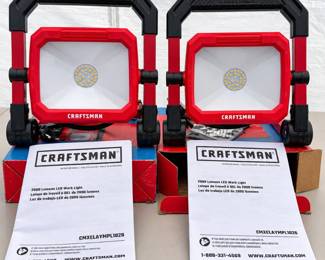 g Craftsman Red and Black Portable Work Lights