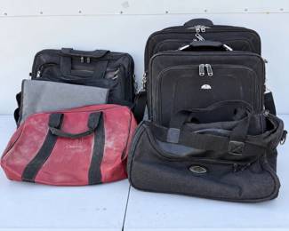 b Assortment of Luggage Bags