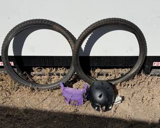 g Lot with Two Bike Tires