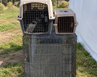 g Large and Small Animal Crates