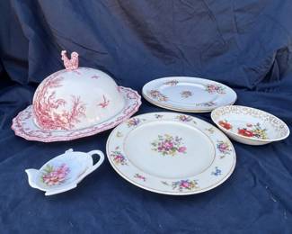 hd Rooster Covered Platter