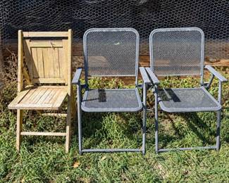 f Mixed Set of Outdoor Chairs