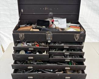 g Drawer Metal Toolbox with Assorted Tools
