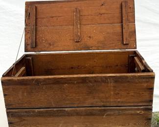 f Vintage Wooden Utility Box