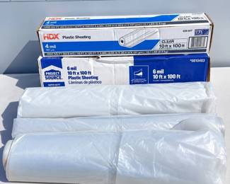 g Clear Plastic Sheeting Lot