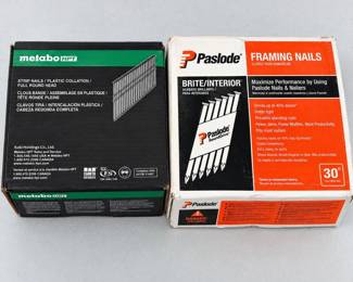 g Metabo Strip Nails and Paslode Framing Nails Full Boxes
