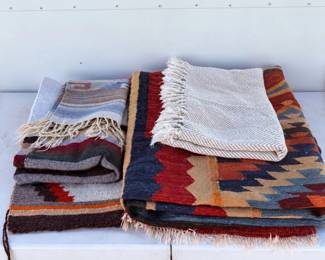 b Assorted Size Southwestern Style Rugs
