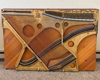m Vintage Lester Piano Harp Soundboard Assembly