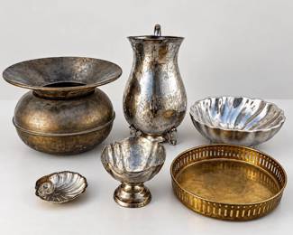 ld Set of 6 Metal Kitchen Decor Items